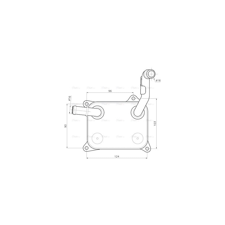 Engine Oil Cooler - AVA AI3454