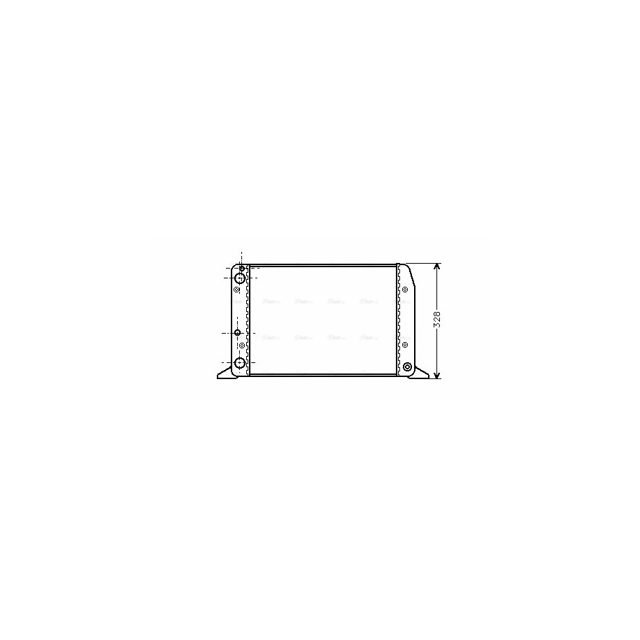 Radiator - Engine Cooling - AVA AIA2028