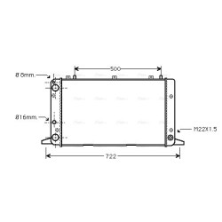 Radiator - Engine Cooling - AVA AIA2047