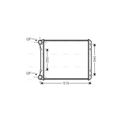 Radiator - Engine Cooling - AVA AIA2220