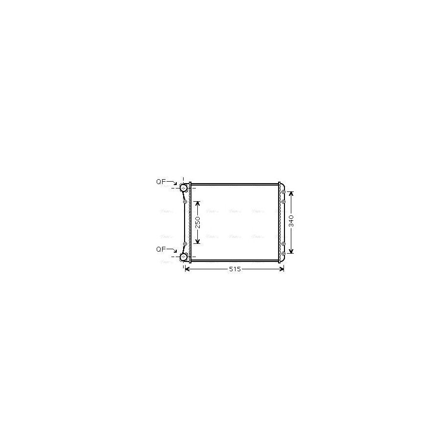 Radiator - Engine Cooling - AVA AIA2220