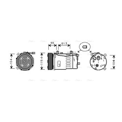 AC Compressor - AVA AIAK003