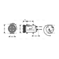 AC Compressor - AVA AIAK178