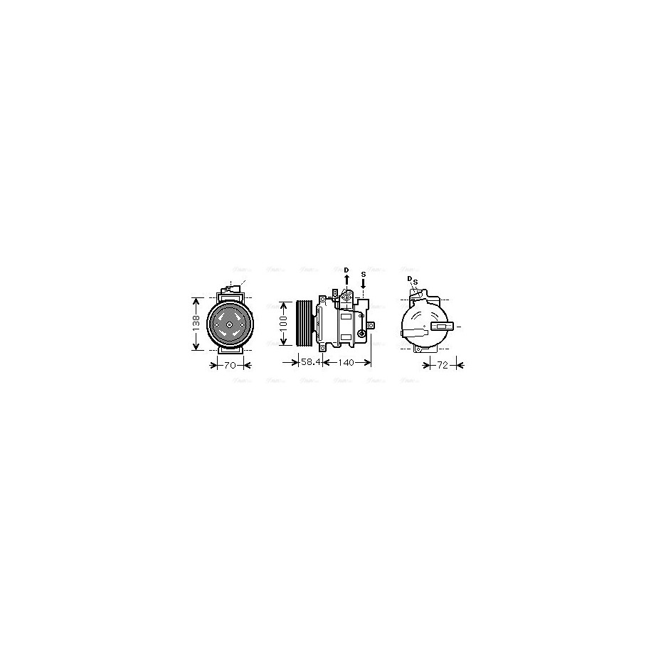 AC Compressor - AVA AIAK262