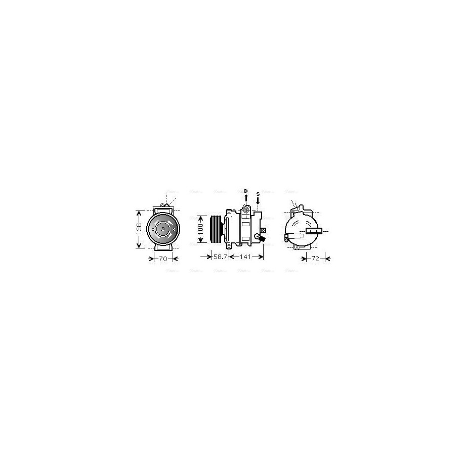 AC Compressor - AVA AIAK279