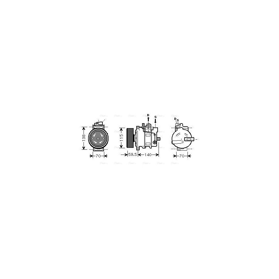 AC Compressor - AVA AIAK284