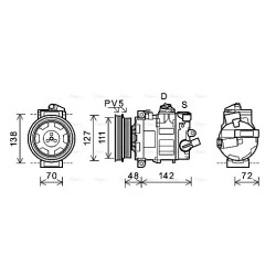 AC Compressor - AVA AIAK359