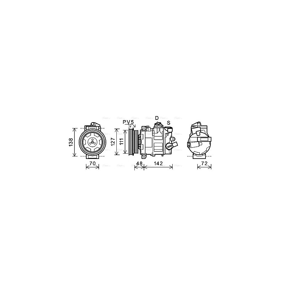 AC Compressor - AVA AIAK359