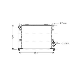 Radiator - Engine Cooling - AVA AL2035