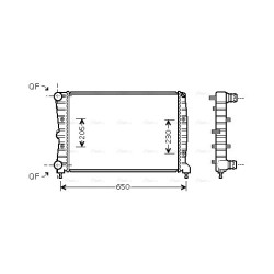 Radiator - Engine Cooling - AVA AL2087