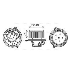 Heater Blower Motor - AVA AL8138