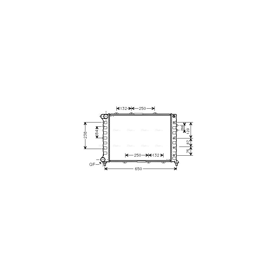 Radiator - Engine Cooling - AVA ALA2038