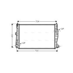 Radiator - Engine Cooling - AVA ALA2101