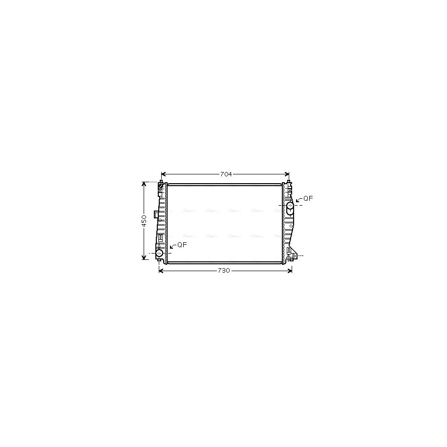 Radiator - Engine Cooling - AVA ALA2101