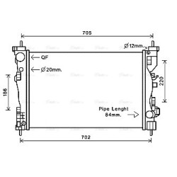 Radiator - Engine Cooling - AVA ALA2120