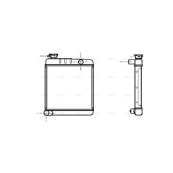 Radiator - Engine Cooling - AVA AU2001