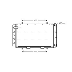 Radiator - Engine Cooling - AVA AU2065