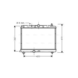 Radiator - Engine Cooling - AVA AU2121