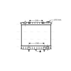 Radiator - Engine Cooling - AVA AU2126