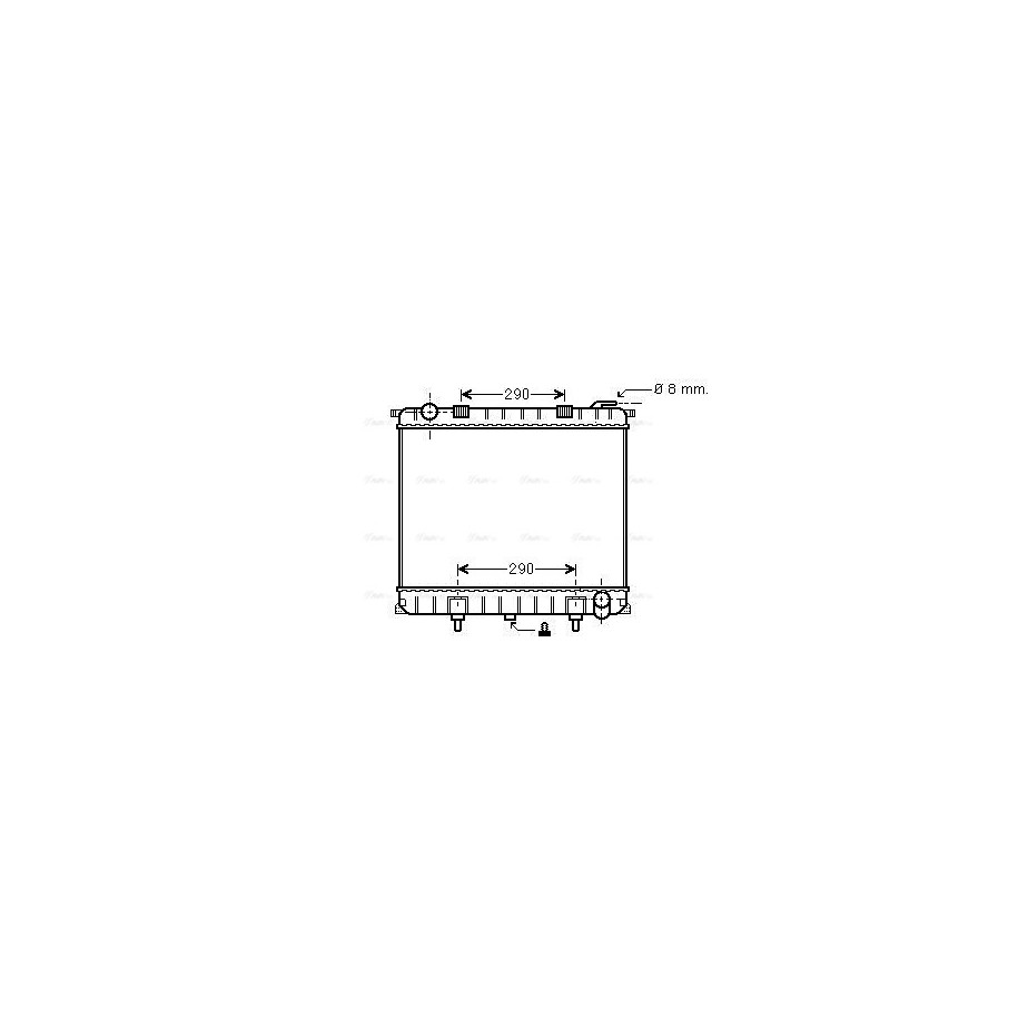 Radiator - Engine Cooling - AVA AU2126