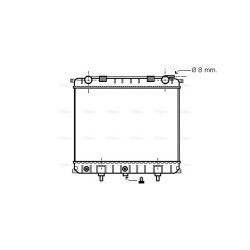 Radiator - Engine Cooling - AVA AU2132