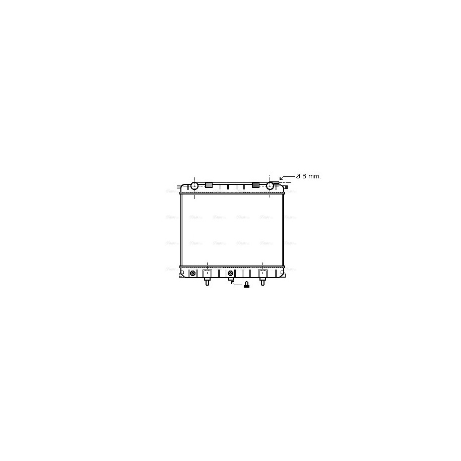 Radiator - Engine Cooling - AVA AU2132