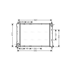 Radiator - Engine Cooling - AVA AU2149