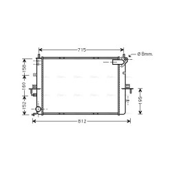 Radiator - Engine Cooling - AVA AU2152