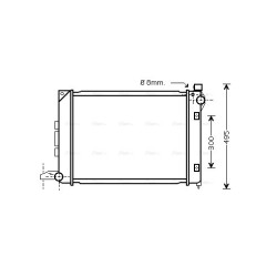Radiator - Engine Cooling - AVA AU2164