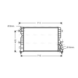 Radiator - Engine Cooling - AVA AU2165