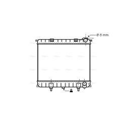 Radiator - Engine Cooling - AVA AU2173