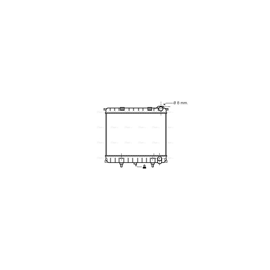 Radiator - Engine Cooling - AVA AU2173