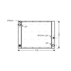 Radiator - Engine Cooling - AVA AU2183