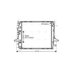 Radiator - Engine Cooling - AVA AU2198