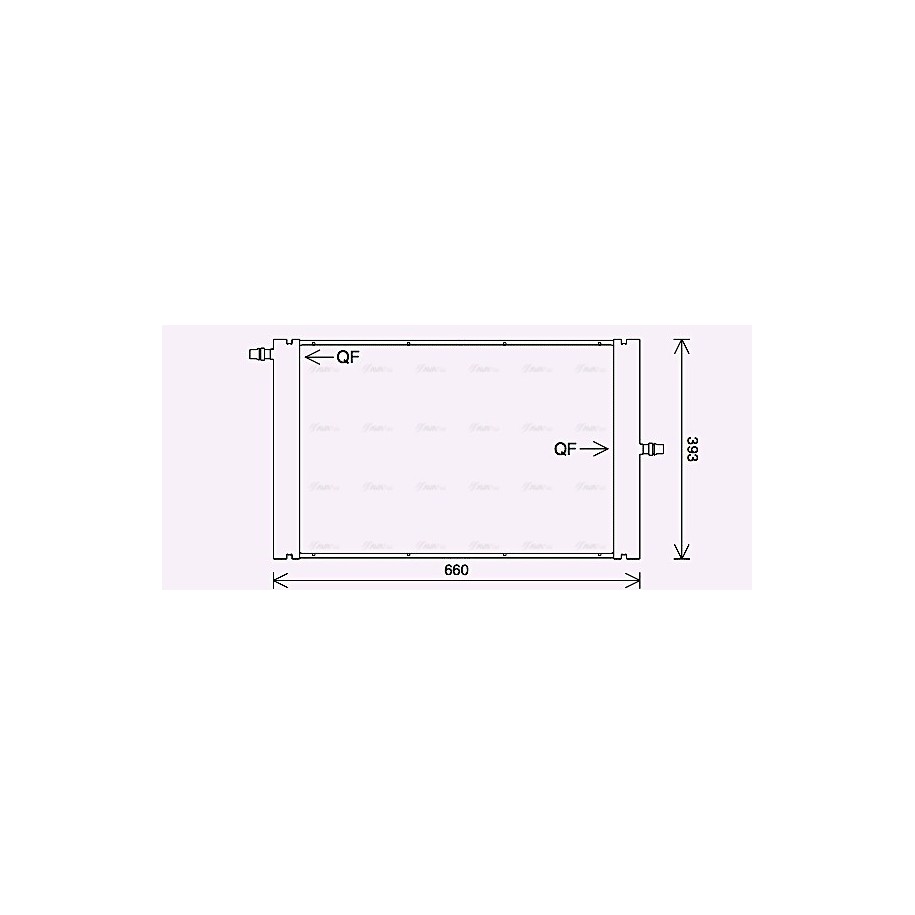 Radiator - Engine Cooling - AVA AU2228
