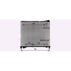 Radiator - Engine Cooling - AVA AU2337