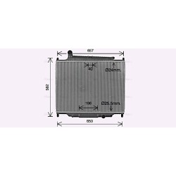 Radiator - Engine Cooling - AVA AU2344