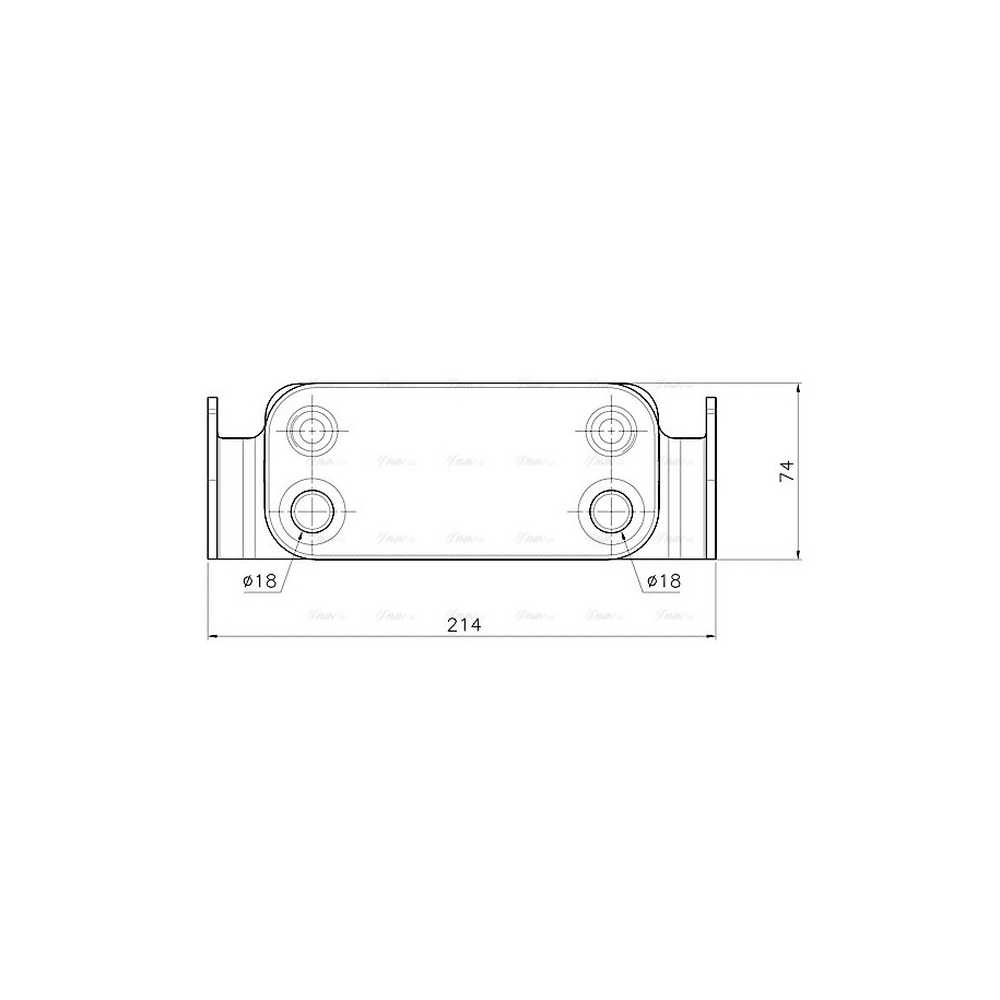 Engine Oil Cooler - AVA AU3351
