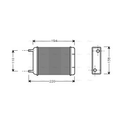 Heater Matrix - AVA AU6049