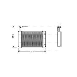 Heater Matrix - AVA AU6086