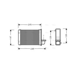 Heater Matrix - AVA AU6093