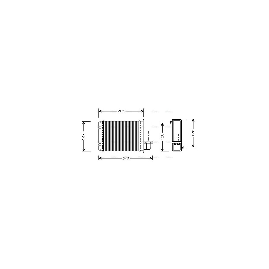 Heater Matrix - AVA AU6093