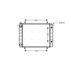 Radiator - Engine Cooling - AVA AUA2082