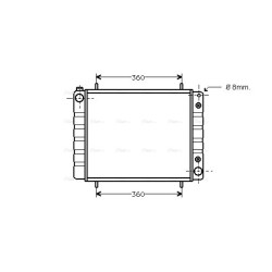 Radiator - Engine Cooling - AVA AUA2084