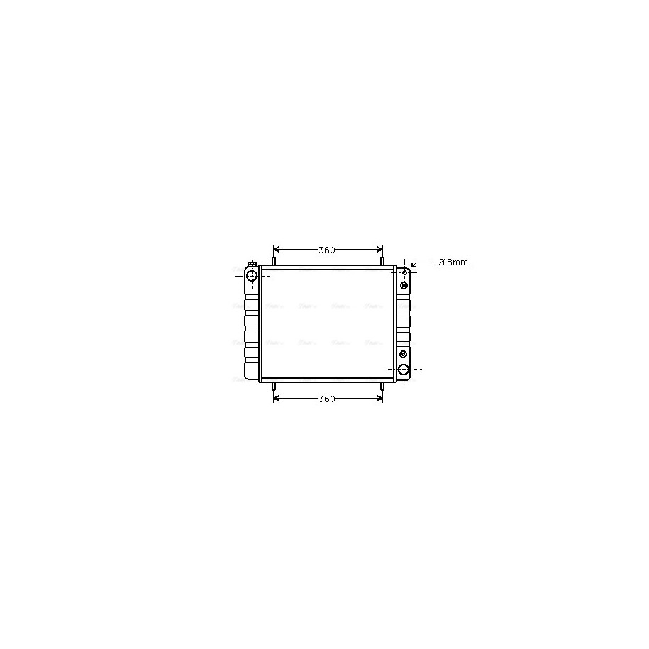 Radiator - Engine Cooling - AVA AUA2084