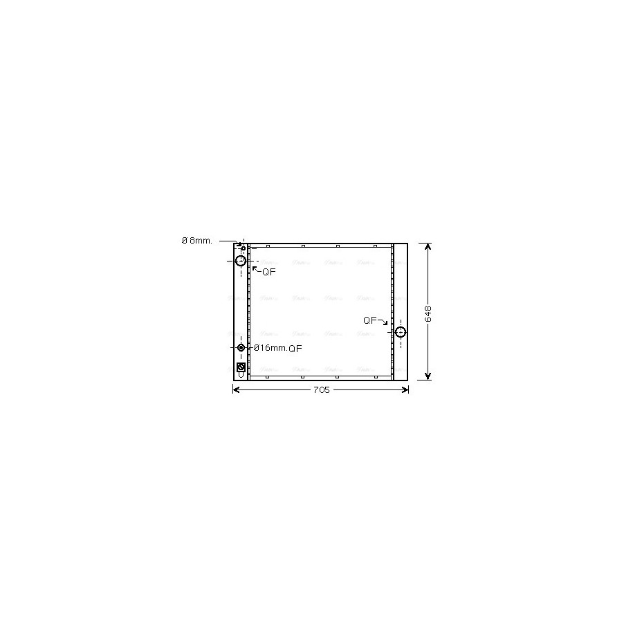 Radiator - Engine Cooling - AVA AUA2166