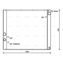 Radiator - Engine Cooling - AVA AUA2207