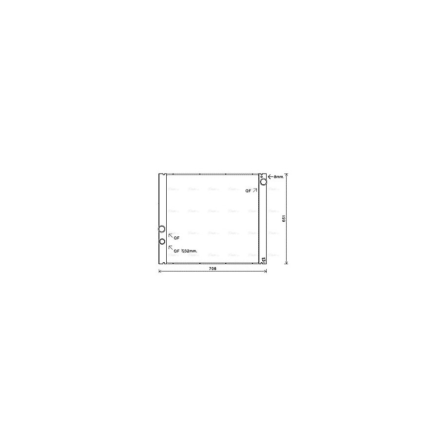 Radiator - Engine Cooling - AVA AUA2207