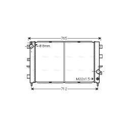 Radiator - Engine Cooling - AVA AUA2220