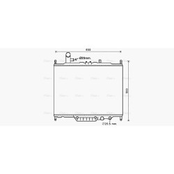 Radiator - Engine Cooling - AVA AUA2225